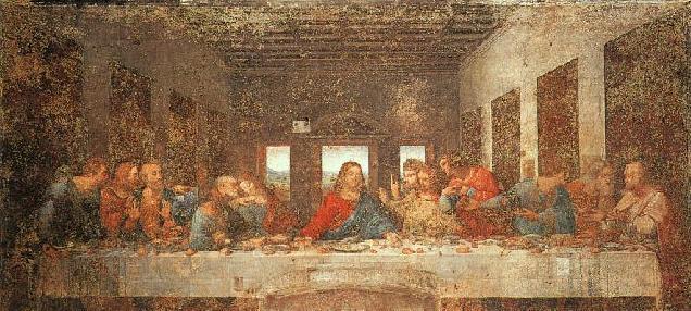The last supper with Jesus